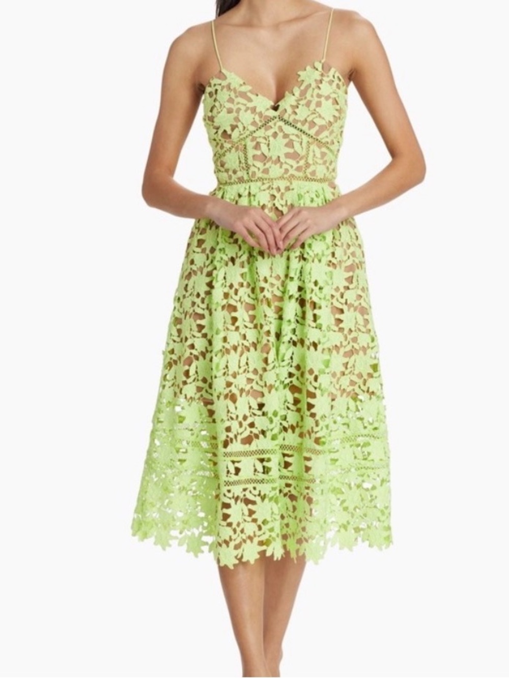 Self-Portrait Gupure Lace Dress